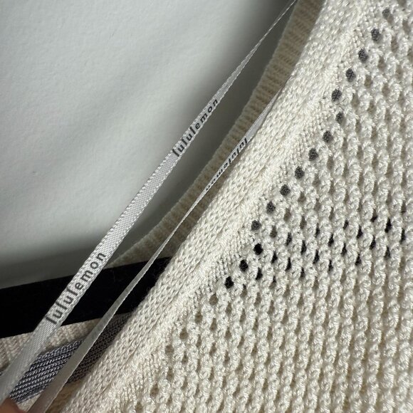 Lululemon Sweater Cashmere Blend Sunset Savasana Pullover Heathered White Med - Picture 11 of 14